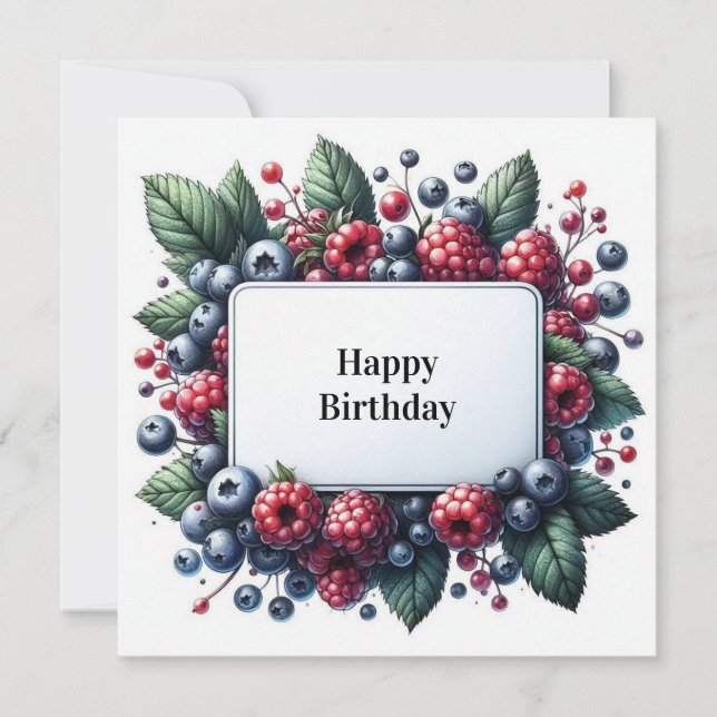 carte florale d'anniversaire heureuse (Devant)