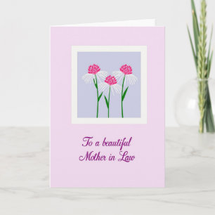 Carte florale de la fête des mères au lilas