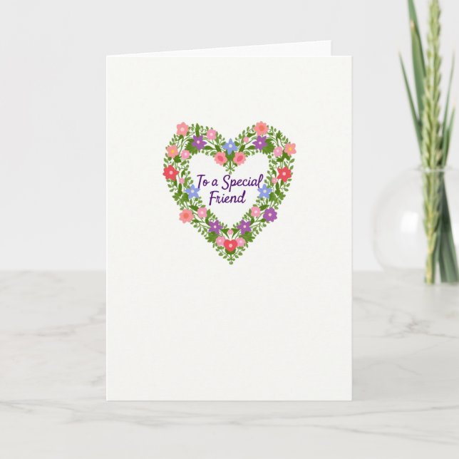 Carte florale de la Journée des mamans pleines de  (Devant)