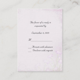 Carte florale de la lavande RSVP