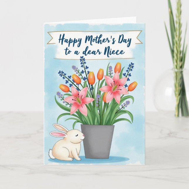 Carte Florale des Fleurs Printanières (Devant)