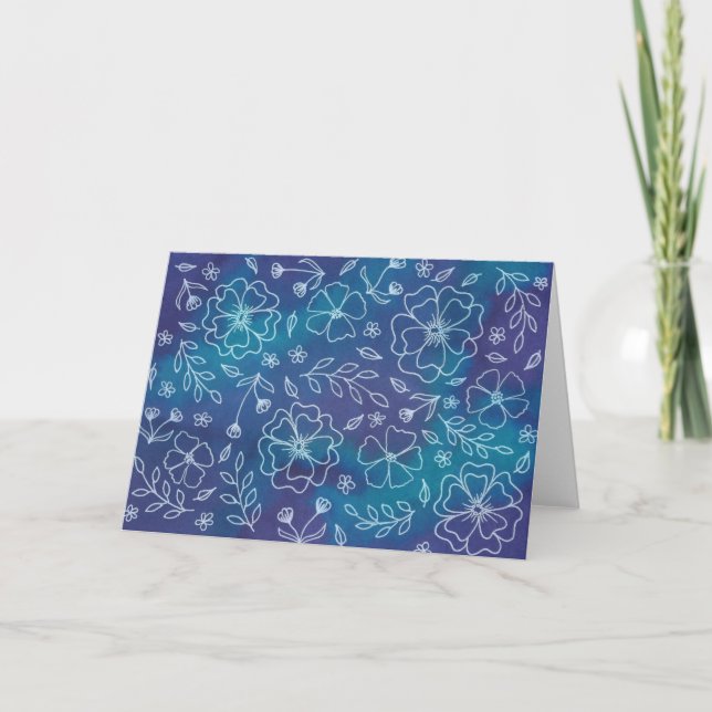 Carte florale dynamique (Devant)