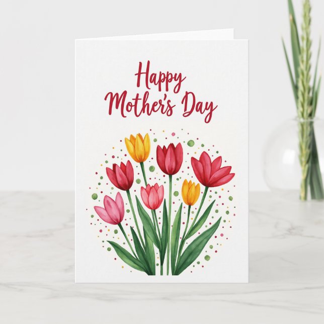 Carte Florale Joie Pour Ma Femme (Devant)