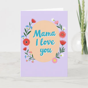 Carte Florale Maman Je T'Aime