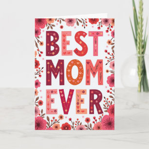 Carte Florale Meilleure Maman