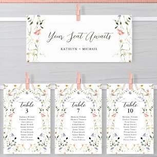 Carte Florale moderne Fleur sauvage en-tête de tab