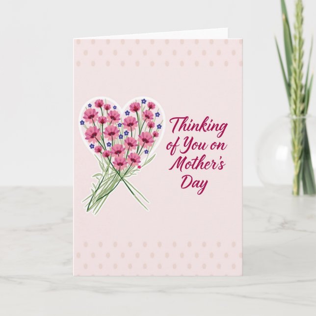 Carte florale pour femme qui pense à vous (Devant)