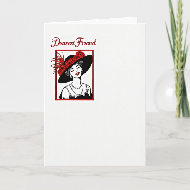 Carte Florale pour la Chère Amie (Devant)