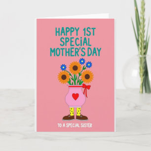 Carte Florale pour la Fête des Mères et pour une S