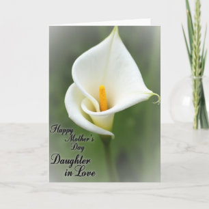 Carte Florale pour Mères qui Aiment leur Fille