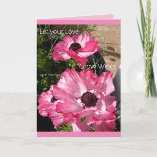 Carte florale rose Jardin de campagne Laissez votr