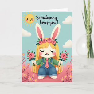 Carte Florale Somebunny Vous Aime
