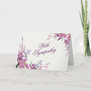 Carte florale Sympathy