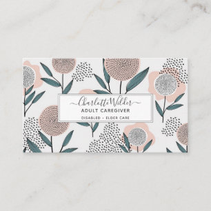 Carte florale tirée à la main par le fournisseur d