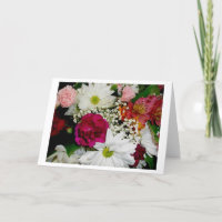 Carte florale vierge Bouquet