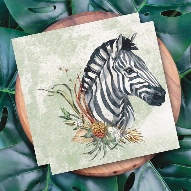 Carte Florale Zebra (Créateur téléchargé)