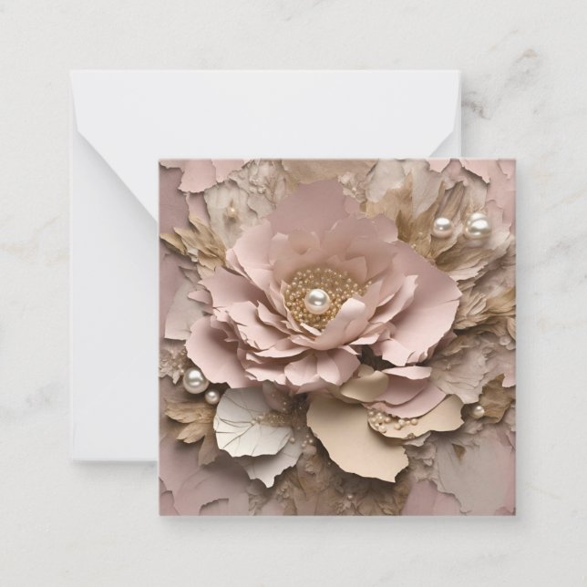 Carte Flore Dusty Rose - Toutes les occasions (Devant)