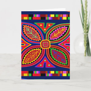 Carte Flore Mola Indienne Kuna