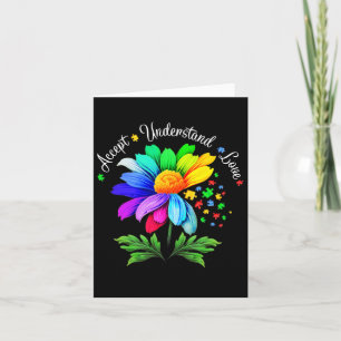 Carte Flore Sensibilisation sur l'autisme Fleur margueus