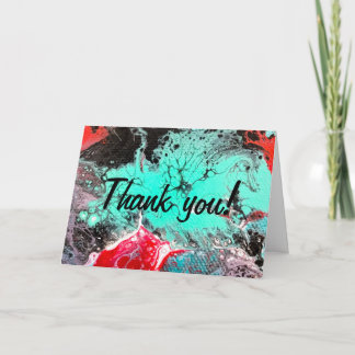 Carte "Flore sous-marine et faune ludique" Merci