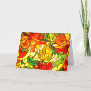 Carte Flore vintage de verglas