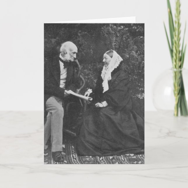 Carte Florence Nightingale et Sir Harry Verney (Devant)
