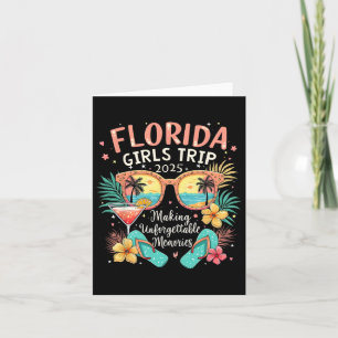 Carte Florida Girls Trip 2025 Beach Vibes Vacatio famill