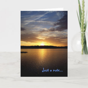 Carte Florida Sunset Over Lake