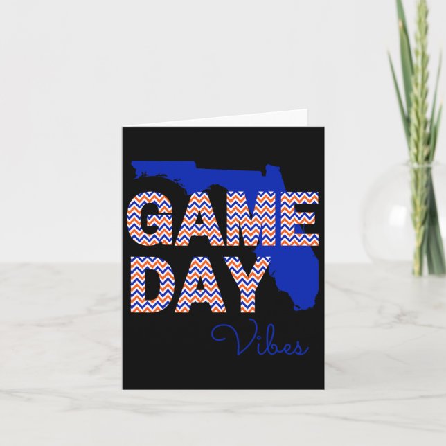 Carte Floride Football Day Vibes Fall Tailgate (Devant)