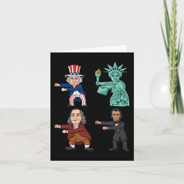 Carte Floss Like Boss Uncle Sam Ben Franklin Liberty 4 (Devant)