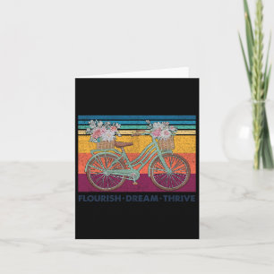 Carte Flourish Dream Thrive Floral Bike Subtle 8647 Trum