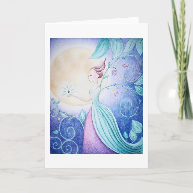 Carte Flower Faery Greeting card (Devant)