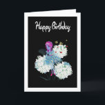 Carte Flower Fairy Birthday Card - Ajouter son salut<br><div class="desc">Carte d'anniversaire mettant en vedette l'art de la nature par LeahG www.leahg.me.</div>