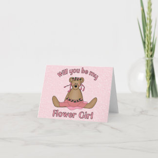 Carte Flower Girl