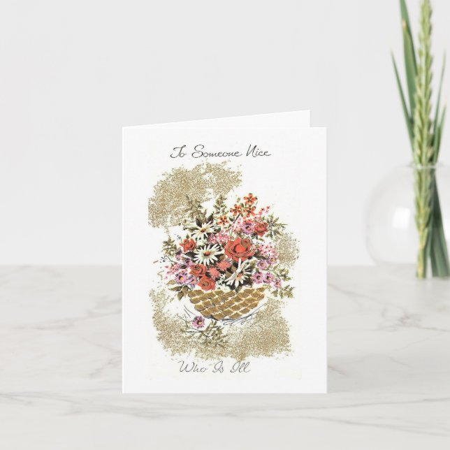 Carte Flowers vintage (Devant)