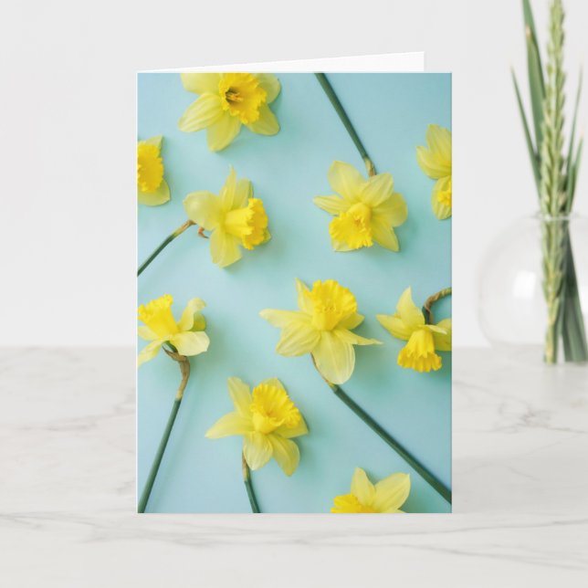 Carte Flowers | Yellow Daffodils (Devant)