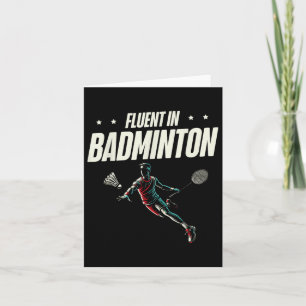 Carte Fluent In Badminton Player Shutt