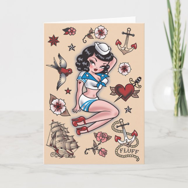 Carte Fluff Suzy Sailor Card (Devant)