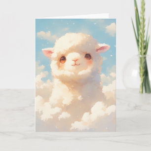 Carte Fluffy Alpaca Dreams