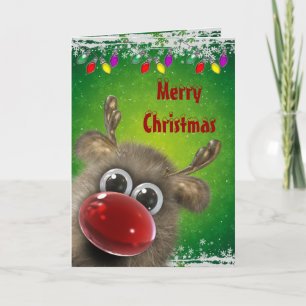 Carte Fluffy de Noël Cute