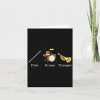 Flute tambours Trumpet Instruments de bande Anti T