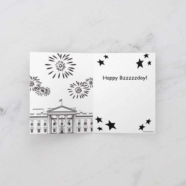 Carte Flyden Harris 2020 : Joyeux Bzzzday (Intérieur)