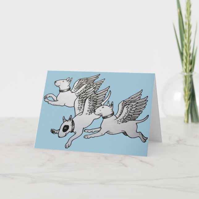Carte Flying Bull Terriers (Devant)