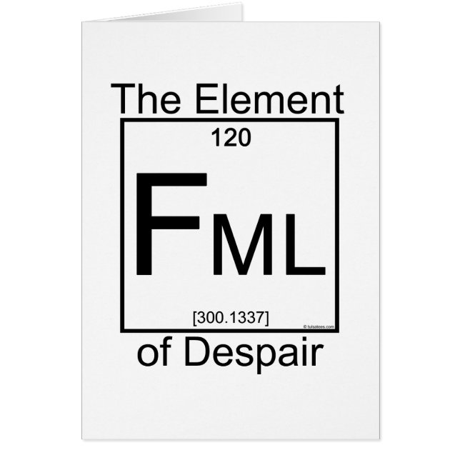 Carte FML d'élément (Devant)