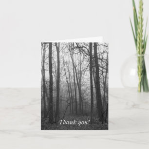 Carte Fog À Travers Le Merci En Niveaux De Gris Bois
