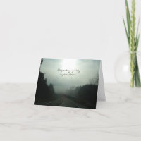 Carte Foggy Road Sympathy