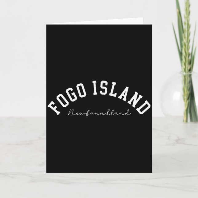 Carte Fogo Island Newfoundland Canada College Text  (Devant)