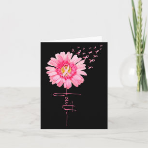 Carte Foi de marguerite rose - Sensibilisation au cancer