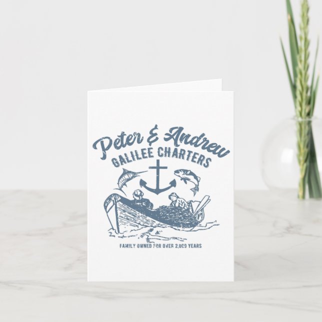 Carte Foi drôle Pêche (Devant)