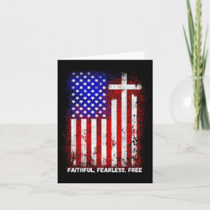 Carte Foi Peur Croix chrétienne Jésus Christ Hommes Femm